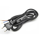 AC lamp power cord with switch