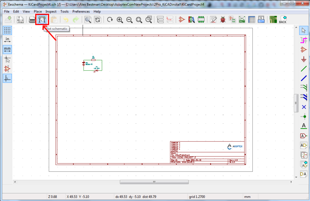 How to plot schematic to PDF, SVG, DXF, HPGL and postscript formats in KiCad v5