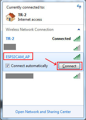 ESP32-CAM webserver AP
