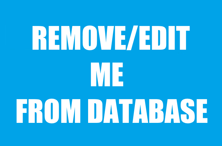 Remove / Edit me from database | Acoptex.com